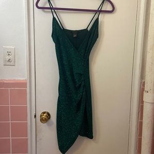 Sparkly green dress